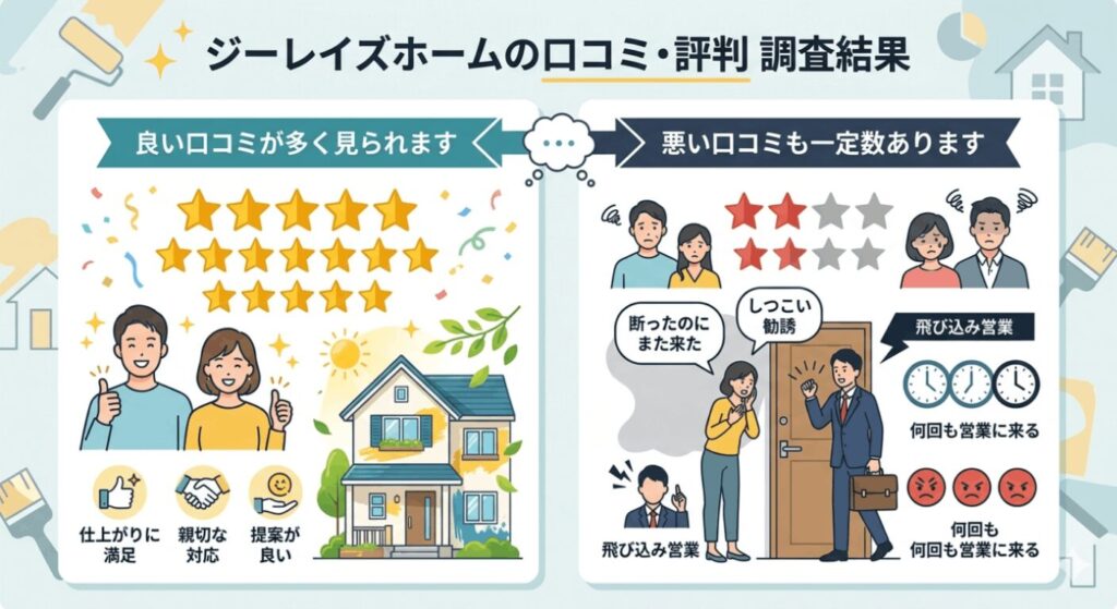 ジーレイズホームの口コミ・評判