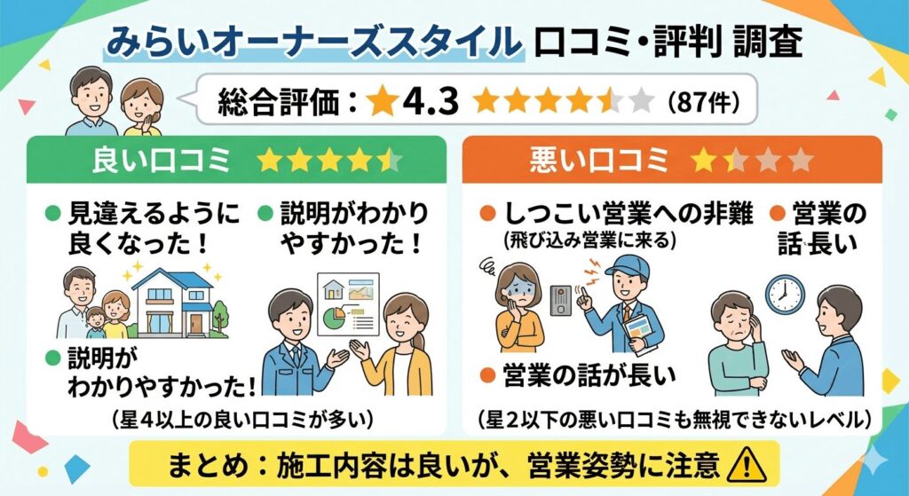 みらいオーナーズスタイルの口コミ・評判