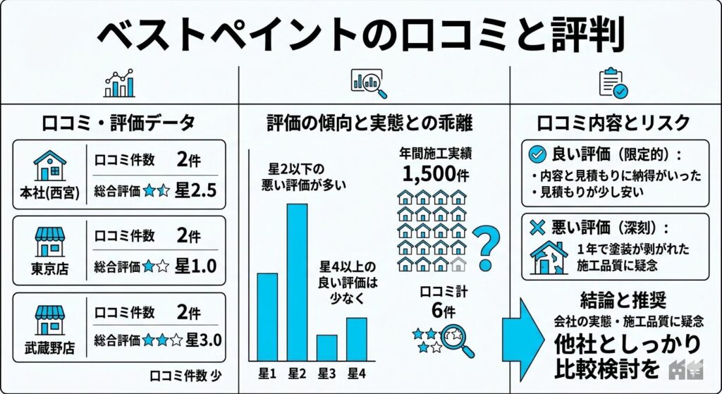 ベストペイントの口コミと評判