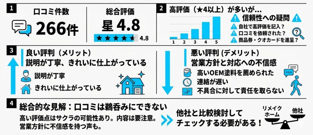 リメイクホームの口コミと評判を調査