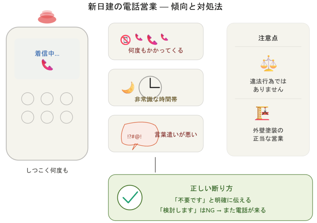 新日建の電話営業　傾向と対処法
