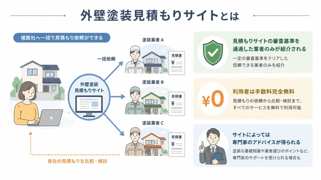 外壁塗装見積もりサイトとは