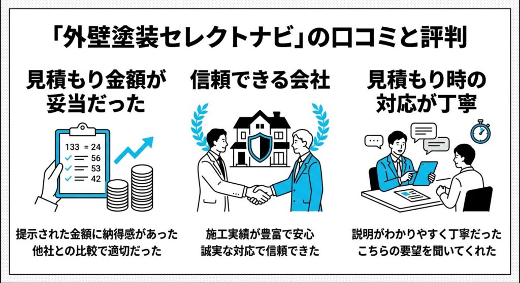 外壁塗装セレクトナビの口コミと評判