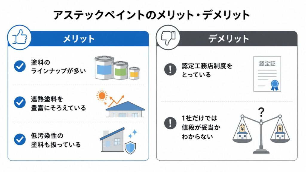 アステックペイントのメリット・デメリット