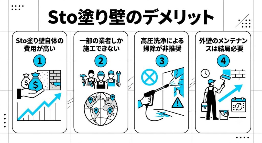 Sto塗り壁のデメリット